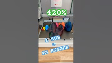 420% scale. 1 Sub = 1 Duck #subscribers #3dprinting #bambulab #duck #shorts