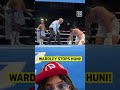 Wardley Stops Huni in the 10th Comeback 🔥 #boxing #knockout #greenscreen #shorts #2025 #dazn