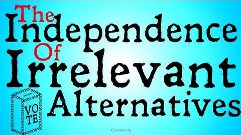 Independence of Irrelevant Alternatives (Voting Theory)