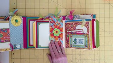 Bohemian Bazaar Gatefold Album with New File Folder Pages