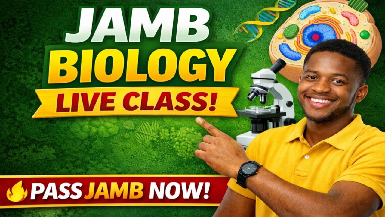 JAMB Biology Live Class 2026 | Excellent Simplified Biology Revision 🔥 Score 300+ in JAMB