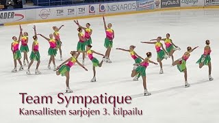 Team Sympatique 🥇 Kansallisten sarjojen 3. kilpailu - Synchronized Skating Muodostelmaluistelu