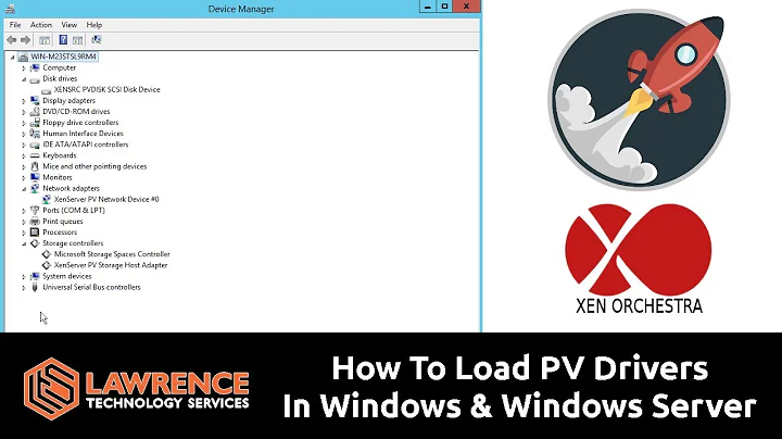 How To Load XCP-NG Xenserver PV Drivers via Windows Update & Xen Orchestra