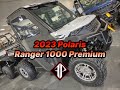 Customized 2023 polaris ranger 1000 premium  white lightning