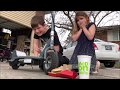 Kid Temper Tantrum Runs Over Daddy's Big Mac Combo Meal With His Electric Scooter  [Original]