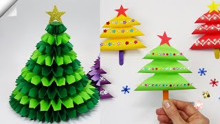 3 diy 3D paper christmas TREE | How to make christmas tree by 123 Easy Paper Crafts DIY 5,983 views 5 months ago 6 minutes, 41 seconds