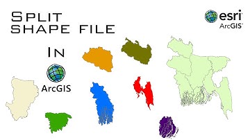 How to split shape files in ArcGIS
