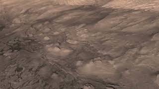 Mars, Gale Crater, Lander Site Visualization (Short Flyby)