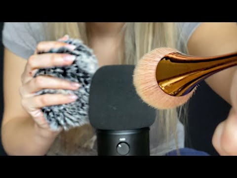 ASMR | Soft and Gentle Mic Brushing (No Talking) - YouTube