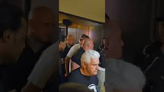 Nate Diaz arrives at the MVP Press Conference at Palladium Times Square for face off with Mike Perry
