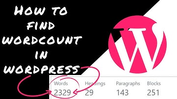 How to Find WordPress Word Count