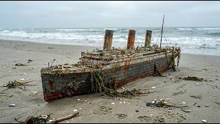 Mini Titanic Ship Restoration | Found on the Beach Covered in Zinc!  Full Restoration & Pool Launch