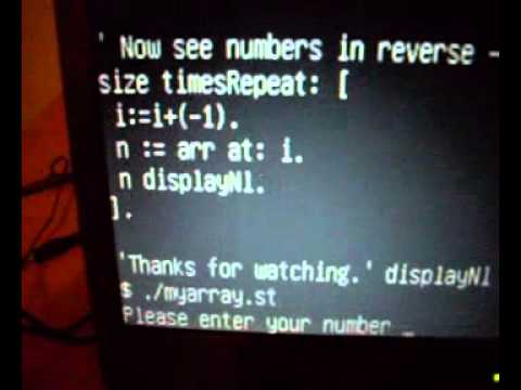 Arrays in Smalltalk