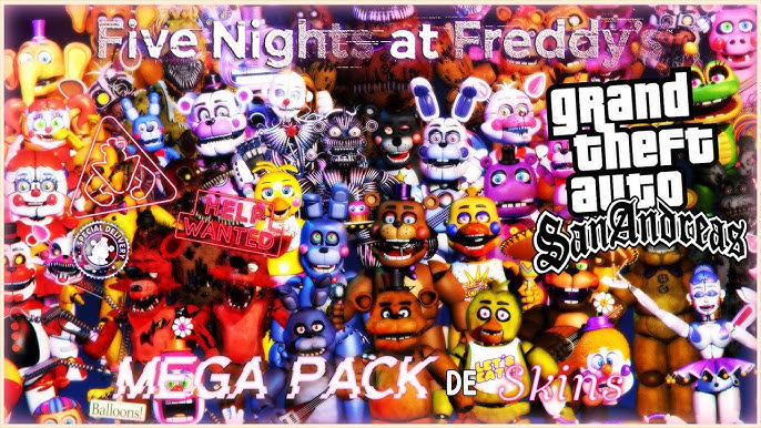 GTA San Andreas Skins de FNAF Sister Location Mod 