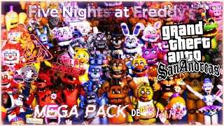 GTA San Andreas Five Nights at Freddy's 1 Skin Pack Mod