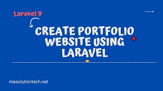 Laravel 9 portfolio website project-lecture04 |Laravel tutorial |Laravel portfolio complete website