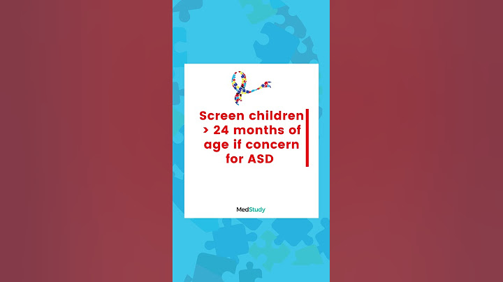 Autistic spectrum disorder screening data for children là gì năm 2024