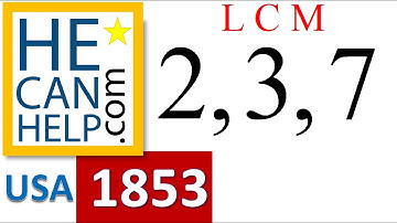 1853 {HECANHELP.COM} LCM in about 2 Minutes Least Common Multiple Developmental Math
