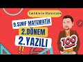9.SINIF MATEMATİK 2.DÖNEM 2.YAZILI SORULARI VE CEVAPLARI @alicivcik