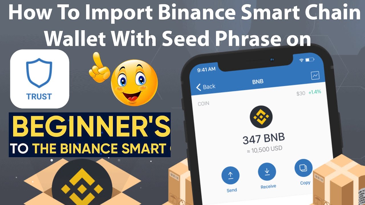 How To Import Binance Smart Chain Wallet With Seed Phrase on Trust Wallet |  BSC