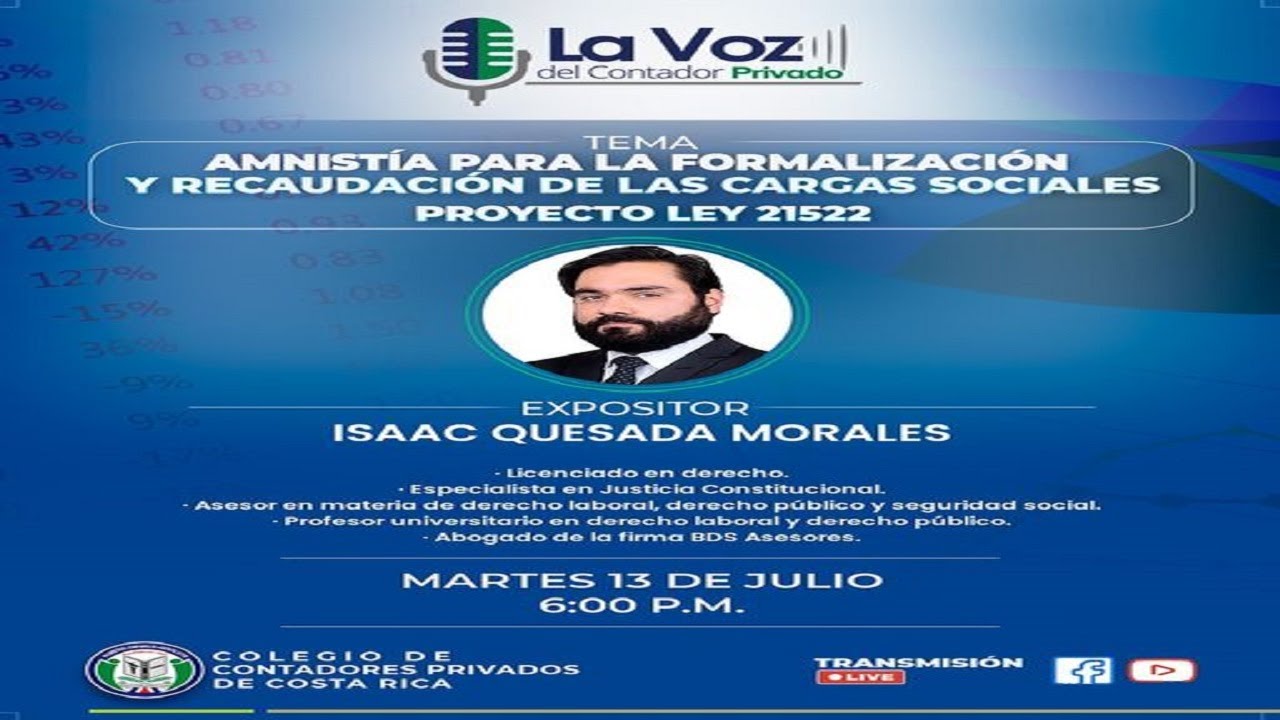 La Voz del Contador Privado -- Entrevista Amnistía Cargas Sociales por Isaac Quesada
