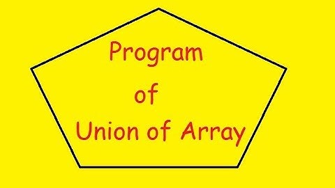 A Program to implement union of two arrays