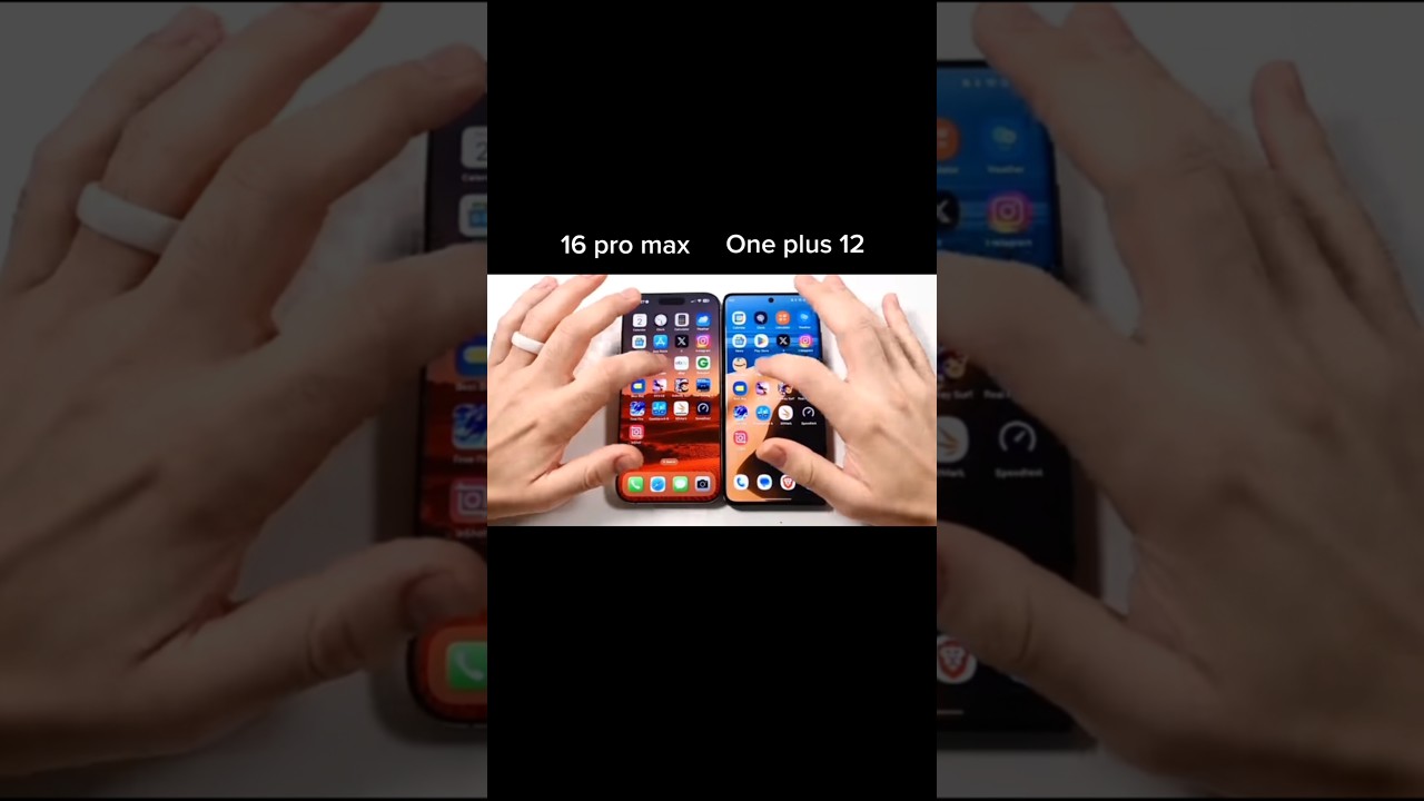 iPhone 16 Vs One plus 12 speed test 🤯💀