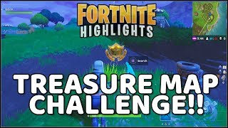 Fortnite : Salty Springs Treasure Map Challenge Solved!! (Week 3 Challenges)