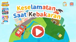 KESELAMATAN SAAT TERJADI KEBAKARAN BERSAMA BAYI PANDA | KARTUN ANAK | BABYBUS INDONESIA screenshot 2