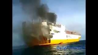 Safety Video Fire on board cargo ship Republica Di Roma