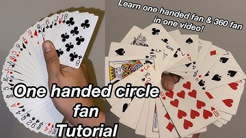 One handed circle fan|360 fan| Tutorial