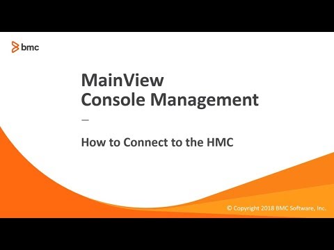 MainView Console Management - Connecting to HMC