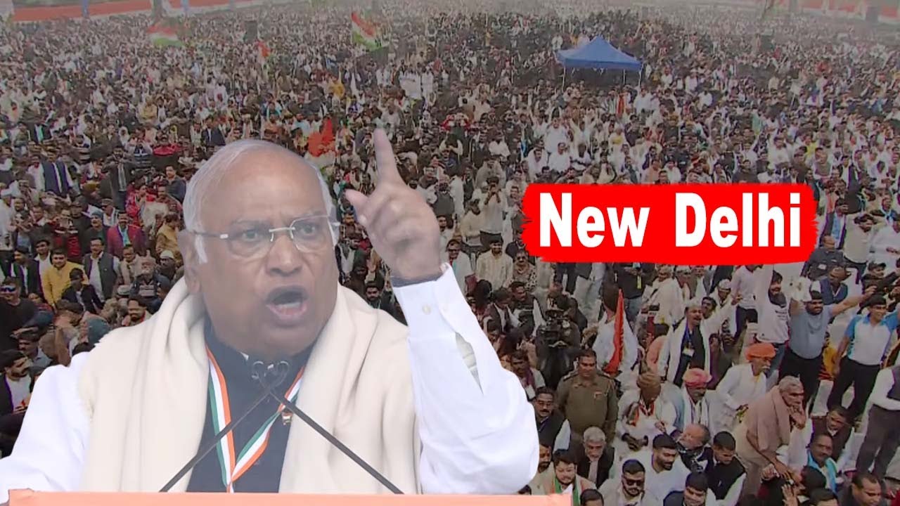 Mallikarjun Kharge's Outrage Speech at Vote Chor Gaddi Chhod Rally in Ramlila Maidan, New Delhi