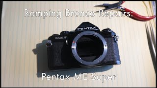 Pentax ME Super Mirror Box Removal/Advance Repair