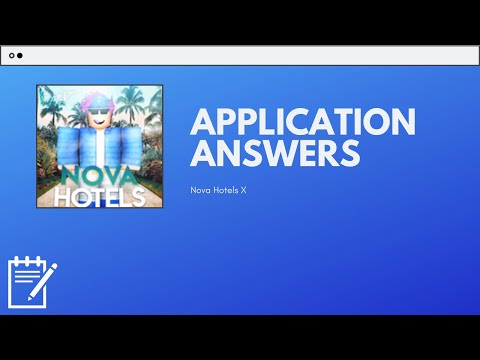 Nova Hotels Application Answers May 2020 Roblox Youtube - nova hotel roblox application answers 2019