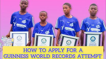 How To Apply For A Guinness World Records Attempt ❗️ Tutorial