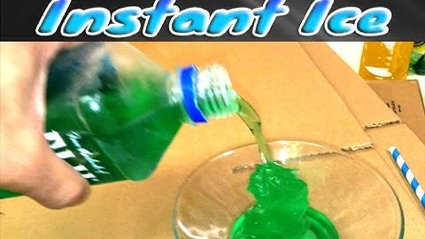 Instant Ice Challenge Science Trick
