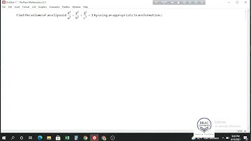 Volume of Ellipsoid Using Transformation in Mathematica
