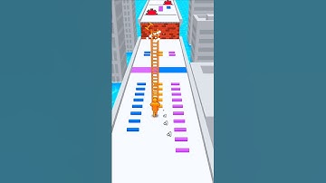 Ladder Master Lvl.9 – Gather Ladders CLIMB Walls 🪜🧍 #shorts #games #laddermaster #gameshorts