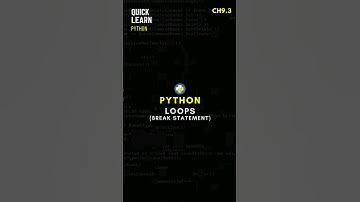 Python Loops - Break statement in 1 minute #python #loops #pythonloops #shorts #coding