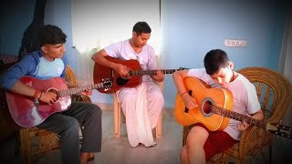 Guitar Tabs - Tujhe dekha to ye jana sanam 🎧 feat @Akshit @Alok @Anirudh ♥️#trending #song