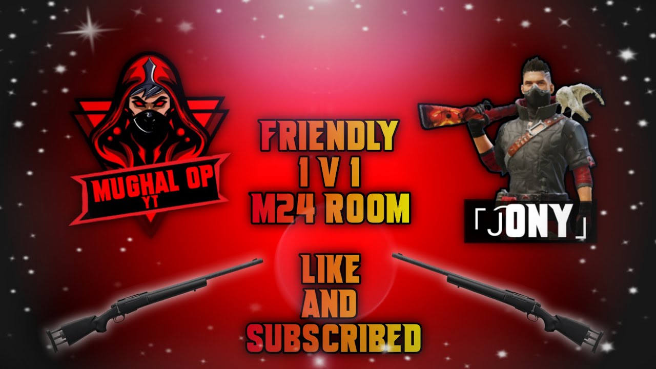 FRIENDLY 1 VS 1 M24 ROOM WITH JONY |PUBG MOBILE - YouTube