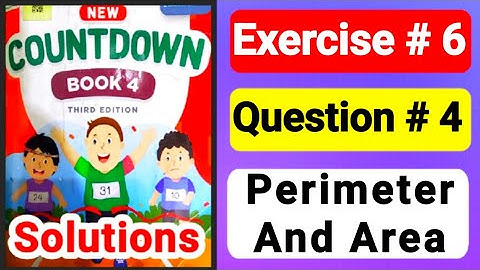 countdown book 4 unit 6 |perimeter & area |countdown4 ex 6 q4|new Oxford countdown 4 |class 4 maths