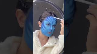 Avatar Makeup  Art, look beautiful, lips hack,eye makeup#shorts