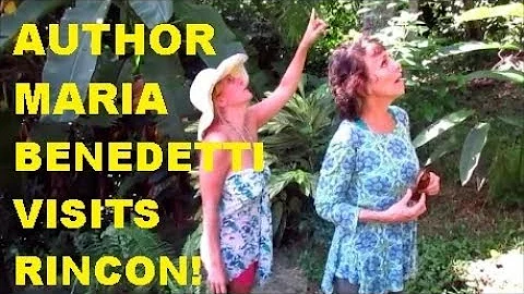 Author Maria Benedetti at our Finca and El Coqui B...