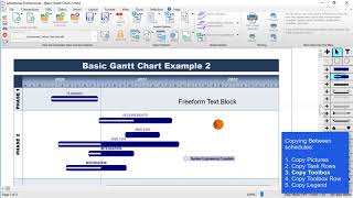 Copy Between Schedules - Milestones Professional