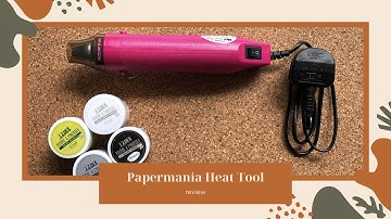 How to use an embossing heat tool | Papermania heat tool review | Heat embossing | #cardmaking