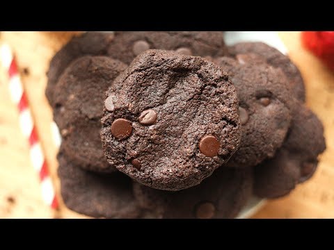 Chocolate Fudge Keto Cookies | Low Carb Double Chocolate Chip Cookie Recipe | LESS THAN 1 NET CARB