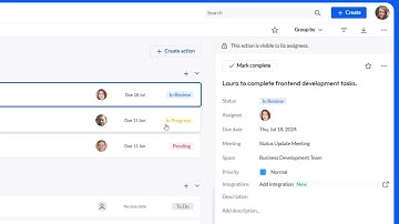 adam.ai Task Management, Action Tracking, and Reporting
