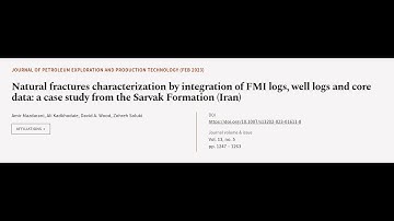 Natural fractures characterization by integration of FMI logs, well logs and core dat... | RTCL.TV